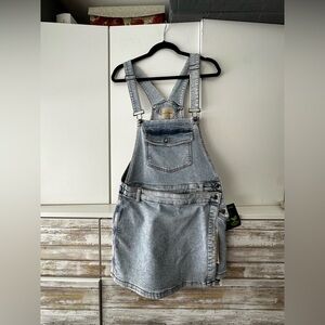 Light Blue Women's Denim skorts Overalls
